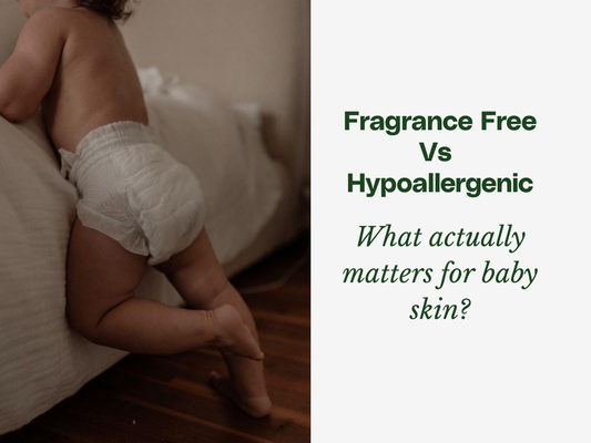 Fragrance Free vs Hypoallergenic Diapers: What Actually Matters for Baby Skin